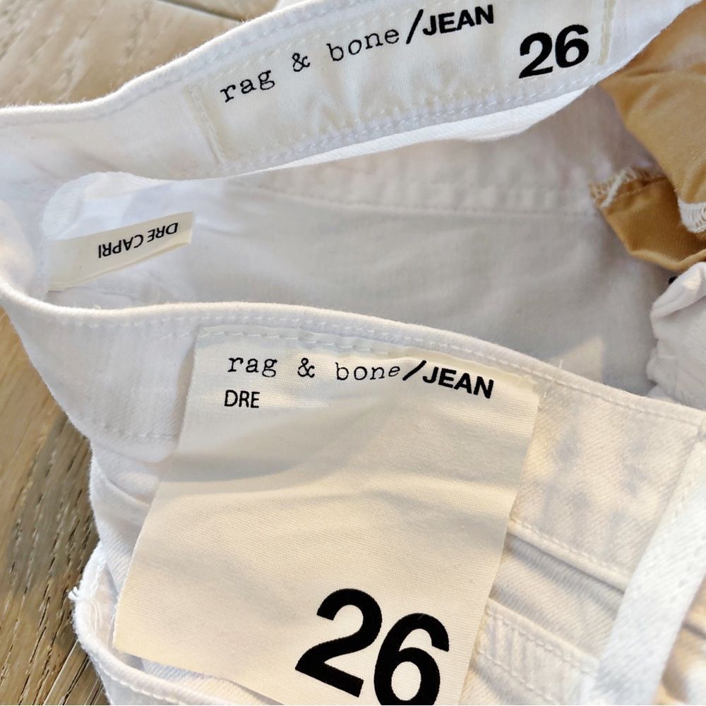 Rag & Bone Dre Capri in White - Picture 10 of 15